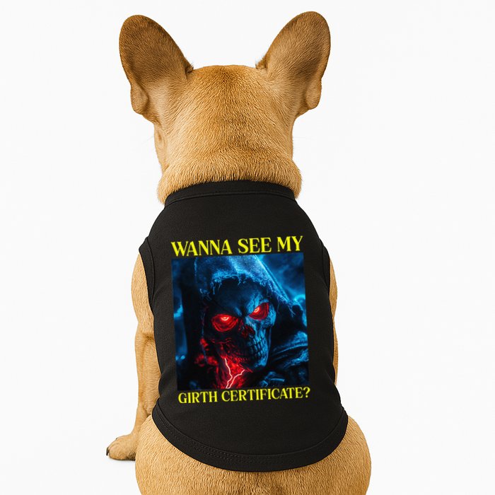 Oddly Specific Funny Girth Certificate Doggie Tank