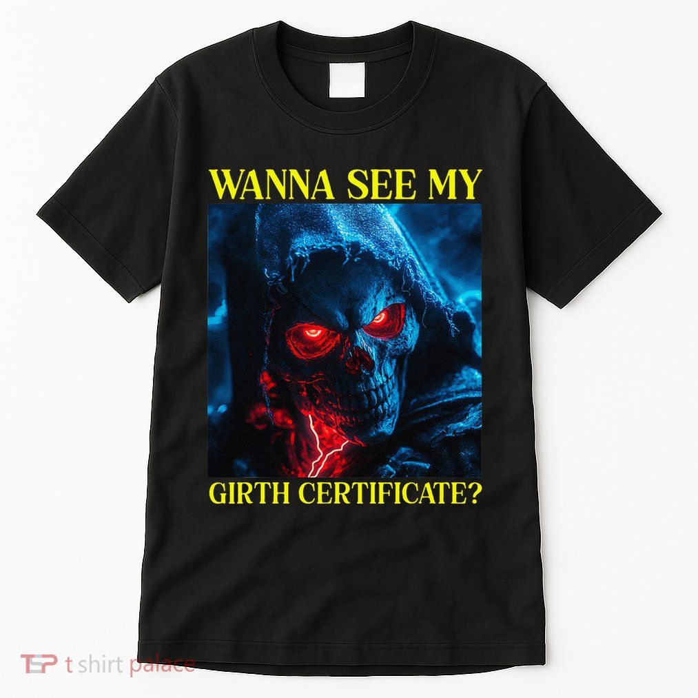 Oddly Specific Funny Girth Certificate Tall T-Shirt