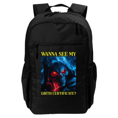 Oddly Specific Funny Girth Certificate Backpack