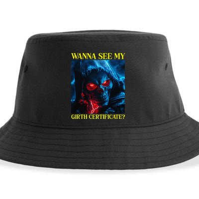 Oddly Specific Funny Girth Certificate Sustainable Bucket Hat