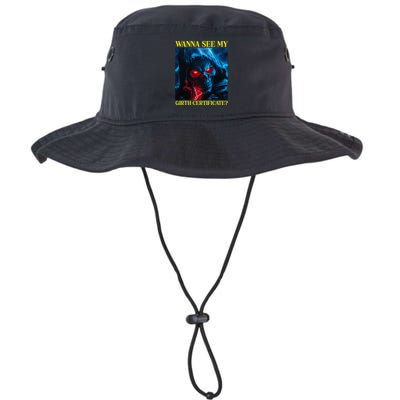 Oddly Specific Funny Girth Certificate Bucket Hat