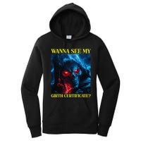 Oddly Specific Funny Girth Certificate Women's Pullover Hoodie