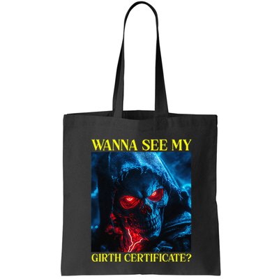 Oddly Specific Funny Girth Certificate Bag