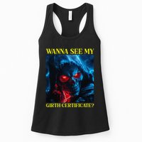 Oddly Specific Funny Girth Certificate Womens Tank Top