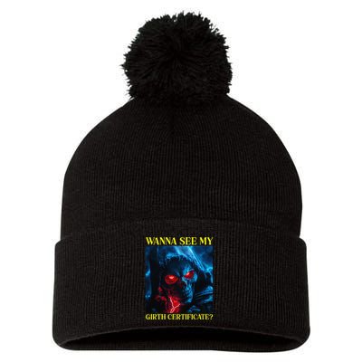 Oddly Specific Funny Girth Certificate Pom Pom 12in Knit Beanie