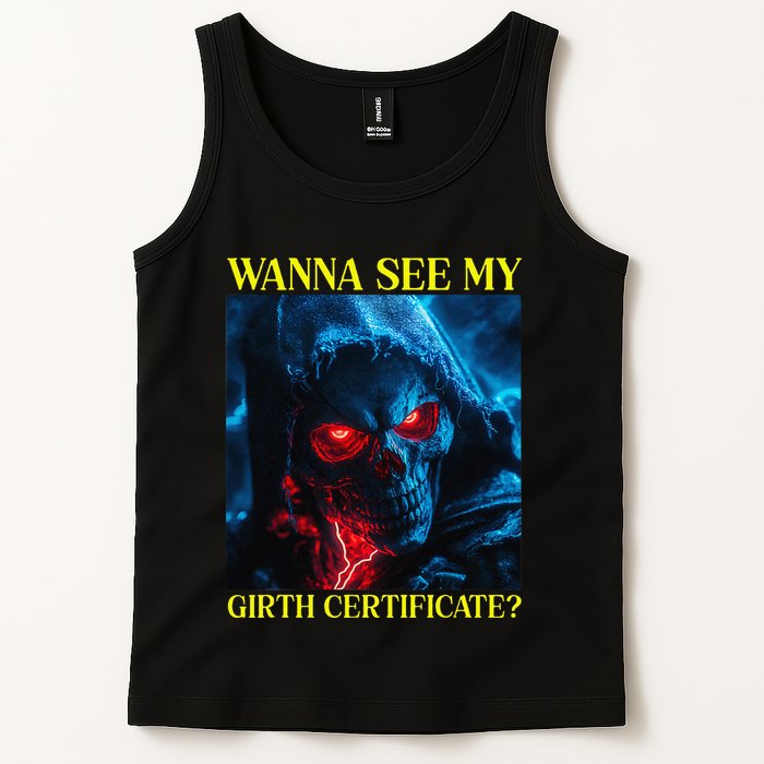 Oddly Specific Funny Girth Certificate Tank Top
