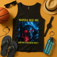 Oddly Specific Funny Girth Certificate Tank Top