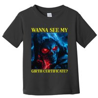 Oddly Specific Funny Girth Certificate Toddler T-Shirt