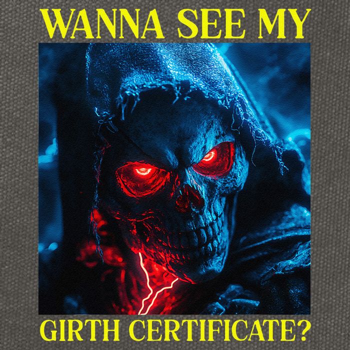 Oddly Specific Funny Girth Certificate Cotton Canvas Backpack