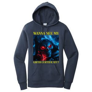 Oddly Specific Funny Girth Certificate Women's Pullover Hoodie