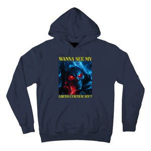 Oddly Specific Funny Girth Certificate Tall Hoodie