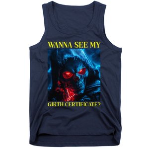 Oddly Specific Funny Girth Certificate Tank Top