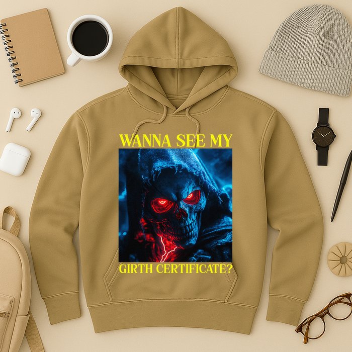 Oddly Specific Funny Girth Certificate Hoodie