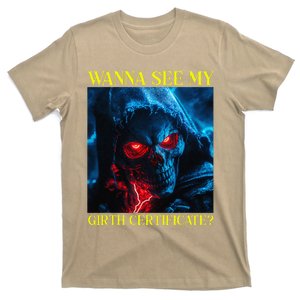 Oddly Specific Funny Girth Certificate T-Shirt