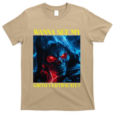 Oddly Specific Funny Girth Certificate T-Shirt