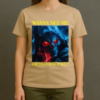 Oddly Specific Funny Girth Certificate T-Shirt