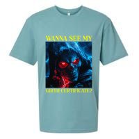 Oddly Specific Funny Girth Certificate Sueded Cloud Jersey T-Shirt
