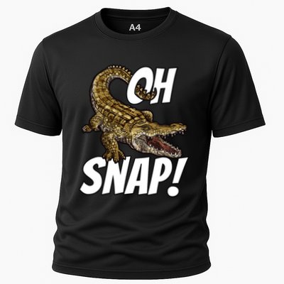 Oh Snap Funny Alligator Gator Crocodile Graphic Adults Performance Shirt