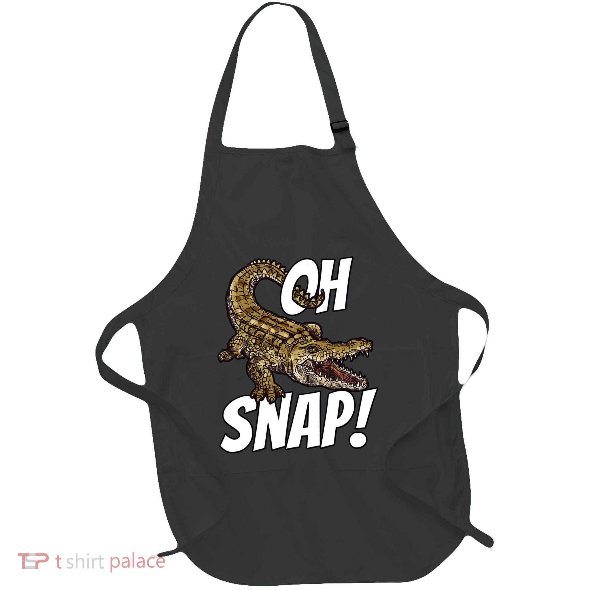 Oh Snap Funny Alligator Gator Crocodile Graphic Adults Apron