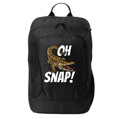 Oh Snap Funny Alligator Gator Crocodile Graphic Adults City Backpack