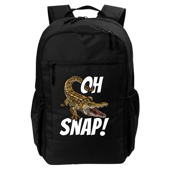 Oh Snap Funny Alligator Gator Crocodile Graphic Adults Backpack