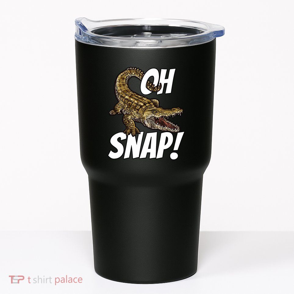 Oh Snap Funny Alligator Gator Crocodile Graphic Adults Tumbler