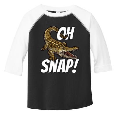 Oh Snap Funny Alligator Gator Crocodile Graphic Adults Toddler Fine Jersey T-Shirt