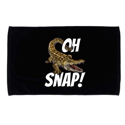 Oh Snap Funny Alligator Gator Crocodile Graphic Adults Microfiber Hand Towel