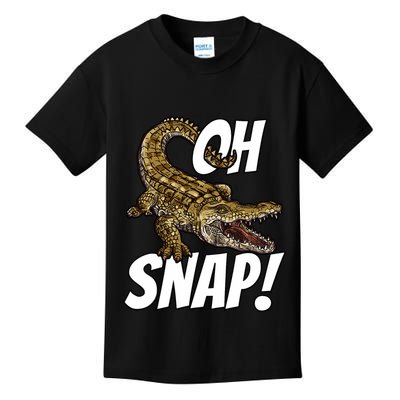 Oh Snap Funny Alligator Gator Crocodile Graphic Adults Kids T-Shirt