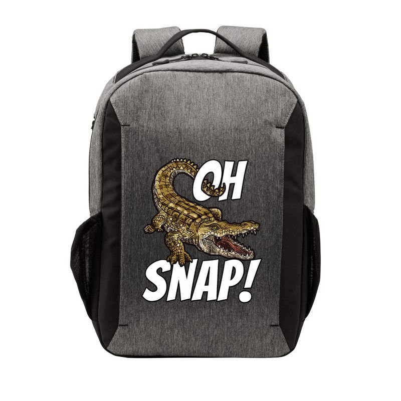 Oh Snap Funny Alligator Gator Crocodile Graphic Adults Vector Backpack