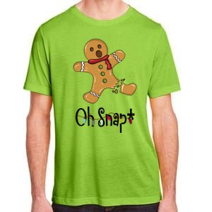 Oh Snap Funny Gingerbread Cookie Adult ChromaSoft Performance T-Shirt