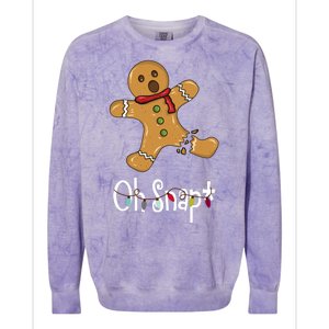 Oh Snap Funny Gingerbread Cookie Colorblast Crewneck Sweatshirt