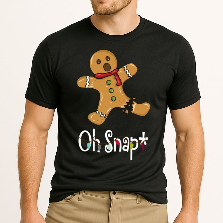 Oh Snap Funny Gingerbread Cookie Performance Shirt