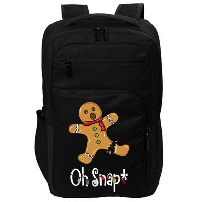 Oh Snap Funny Gingerbread Cookie Impact Tech Backpack