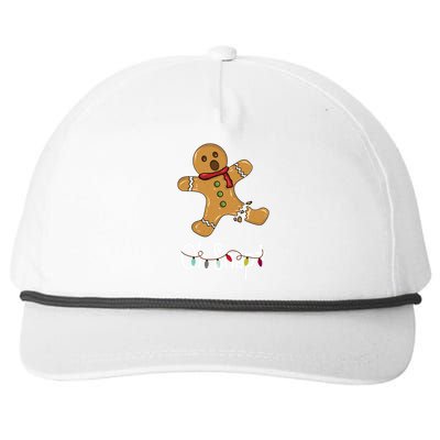 Oh Snap Funny Gingerbread Cookie Snapback Five-Panel Rope Hat