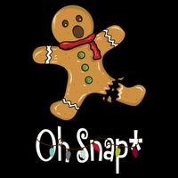 Oh Snap Funny Gingerbread Cookie Youth Performance Sprint T-Shirt