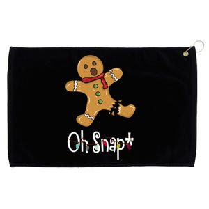 Oh Snap Funny Gingerbread Cookie Grommeted Golf Towel