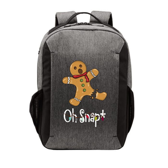 Oh Snap Funny Gingerbread Cookie Vector Backpack