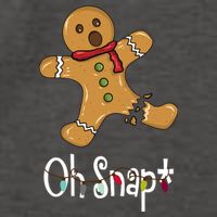 Oh Snap Funny Gingerbread Cookie Vector Backpack