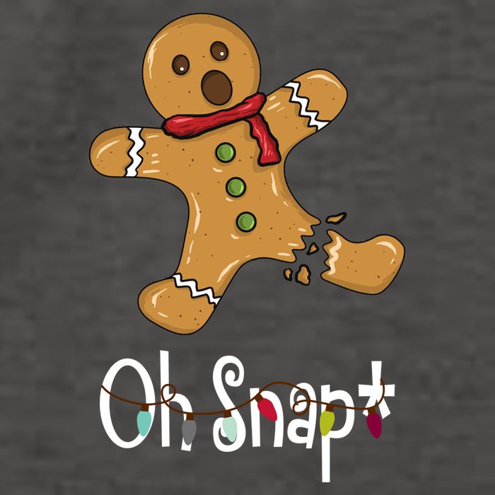 Oh Snap Funny Gingerbread Cookie Vector Backpack