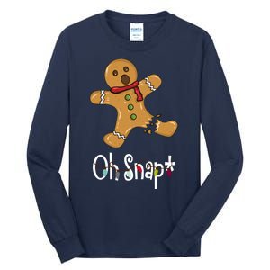 Oh Snap Funny Gingerbread Cookie Tall Long Sleeve T-Shirt