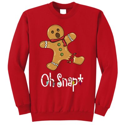 Oh Snap Funny Gingerbread Cookie Sweatshirt
