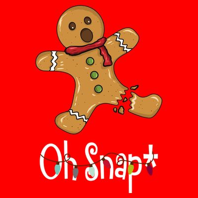 Oh Snap Funny Gingerbread Cookie T-Shirt