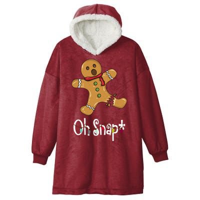Oh Snap Funny Gingerbread Cookie Hooded Wearable Blanket
