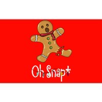 Oh Snap Funny Gingerbread Cookie Bumper Sticker