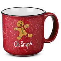 Oh Snap Funny Gingerbread Cookie 15oz Campfire Ceramic Mug