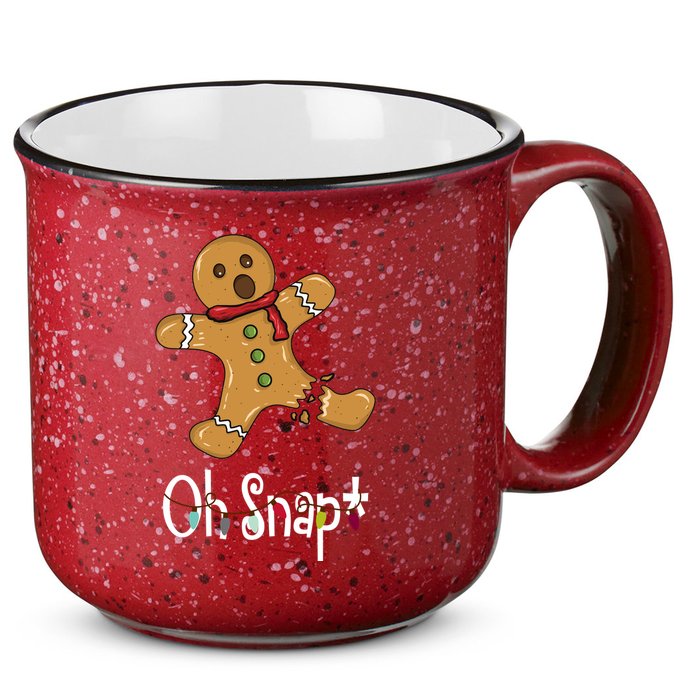 Oh Snap Funny Gingerbread Cookie 15oz Campfire Ceramic Mug