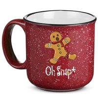 Oh Snap Funny Gingerbread Cookie 15oz Campfire Ceramic Mug