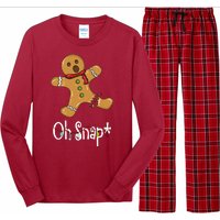 Oh Snap Funny Gingerbread Cookie Long Sleeve Pajama Set