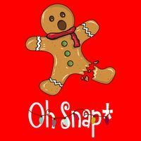 Oh Snap Funny Gingerbread Cookie Flatbill Hat